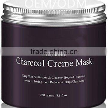 Fights Acne and Deep Cleans Pores Activated Charcoal Creme Facial Mask