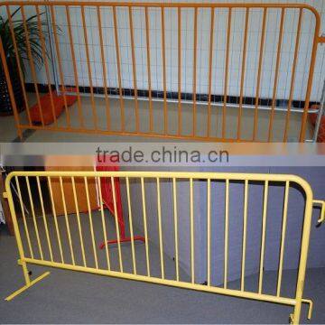 Secure construction site temporary barricade/event contro concert crowd control galvanized barrier for sale