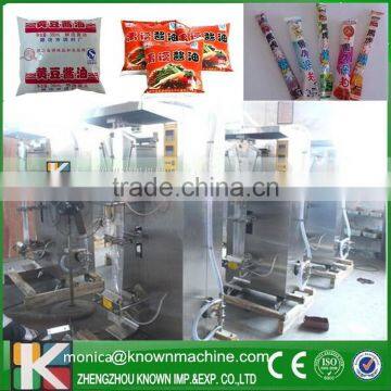 Industrial soy sauce pouch packing machine/vinegar bags filling machine