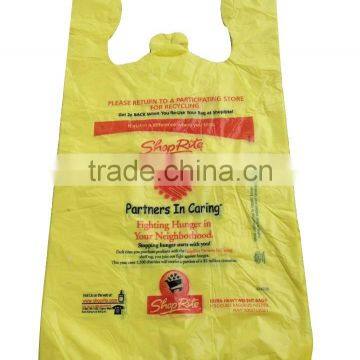 Hot sale supermarket t-shirt shopping bags