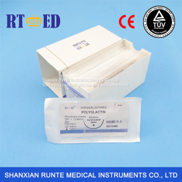 Surgical PGLA suture with needle manufacturer