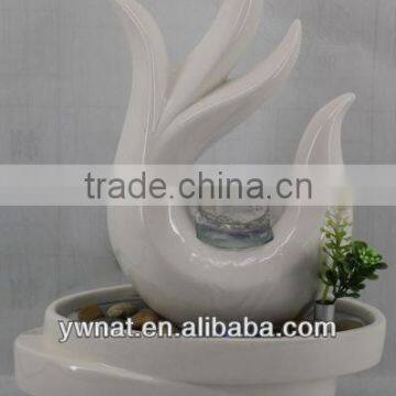 the latest design and fashionable labletop ceramic water fountain