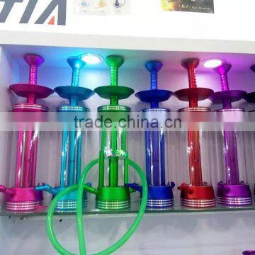 2016 Top Selling Aluminum Glass Smoke Pipe Shisha Mya Qt Hookah