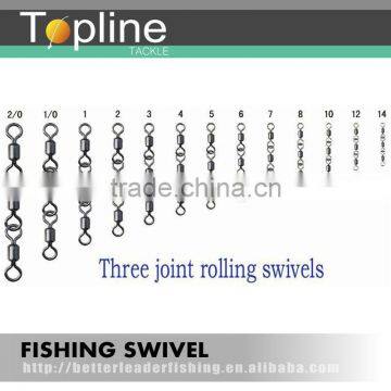 swivel fishing three joint rolling swivels,fishing accessories