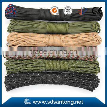 camo 6mm 16 braided polyester tent rope for sale