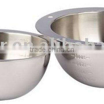 Household Environmetal Measuring Bowl in Stainless Steel