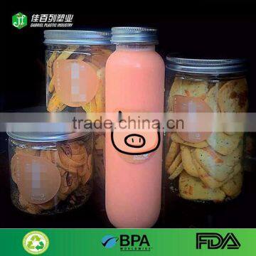 400ml beverage drinking free bulk food packing jar pet clear wholesale fruit juice bottle