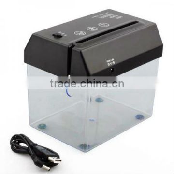 Mini USB Powered Desk Paper Shredder And Letter Opener