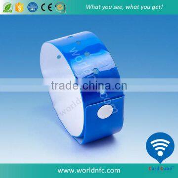 Waterproof Ntag 213 Disposable PVC Wristband Bracelets for hospital