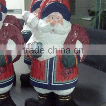 OEM BLOW MOLDING plastic Santa Claus /Santa Clause sculpture 3D Huizhou factory