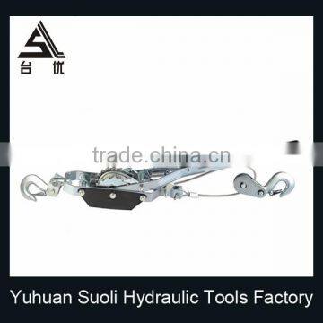 2T Mini Manual Puller With Single Gear Double Hook photo-2