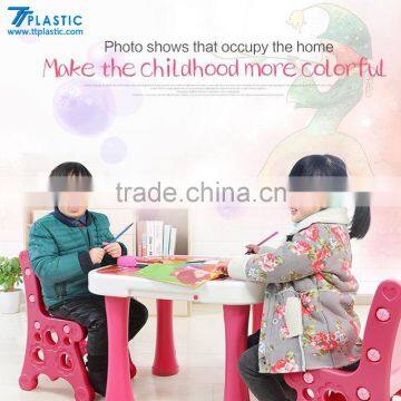 School Desk With Attached Chair Kids Study Table and Desk photo-3