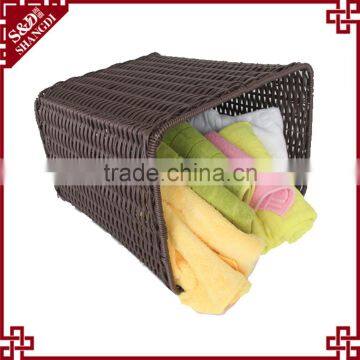 Wholesales Chinese Factory PE Rattan Plastic Laundry Basket for Dirty Clothes photo-6