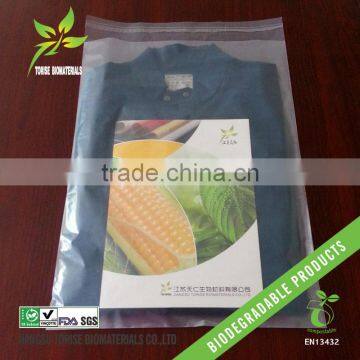 100% Biodegradable and Compostable Eco-friendly Garment/clothes Self-adhesive Bag photo-4