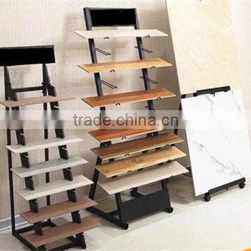 Multi-Tier Lean Against the Wall Retail Display Stand for Tile