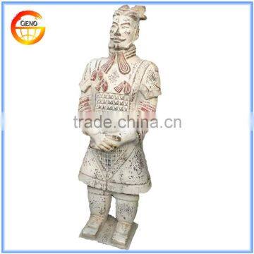 Bronze Colored Grantie Terracotta Warrior Statue for garden decor