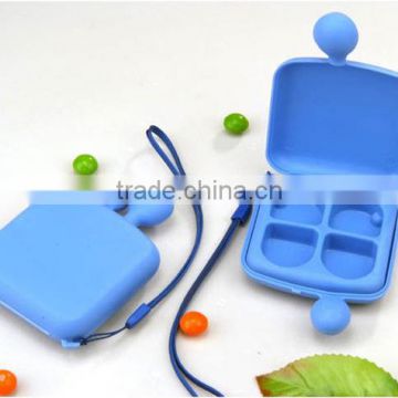 Portable plastic 4 case travel gift PP pill box&Plastic Travel Medicine Box&Plastic Patients pill box