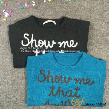 Kids Crew Neck Long Sleeves Pullover Sweater photo-5