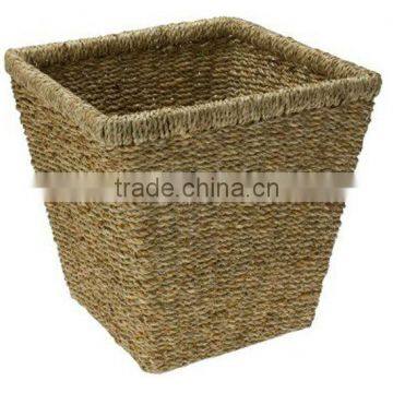 Rectangle seagrass waste basket