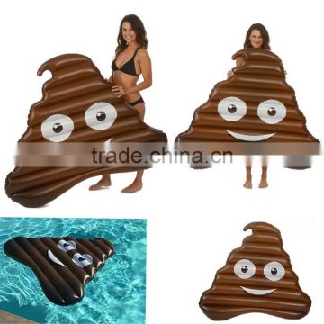 2016 New Custom Emoji Inflatable Beach Plastic Pool Float