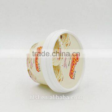 In Mould Labelling Disposable Ice Cream Containers,white Ice Cream Container With Spoon,plastic Ice Cream Containers