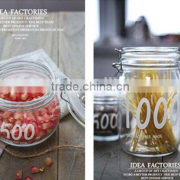 300ml--1500ml Clear Glass Jar for Food Clear Glass Jar for Storage Clear Glass Jar photo-3
