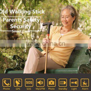 Elder Smart Cane With GPS/SOS/Alarm/Lighting/Phone Call/FM/Mp3/Photos, Multi-functional Intelligent Cane, Walking Sticks For Old