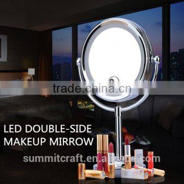 Professional led double sided makeup mirror with led light