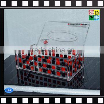 Custom Printed High Quality Acrylic Tissue Holder / Napkin Box /car Tissue Box photo-2