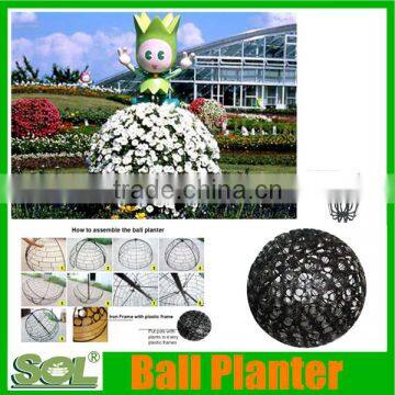 Hanging flower ball round flower ball shape pot sol gardening cheap plastic flower pots wholesale