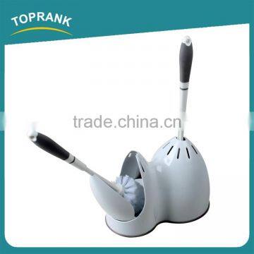 Toprank New Product 2 In 1 Plastic Toilet Brush And Toilet Plunger Set Toilet Bowl Brush With Stand photo-2