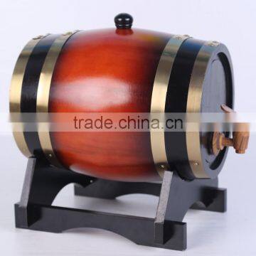 Custom 1.5 liter wooden wine barrel for sale