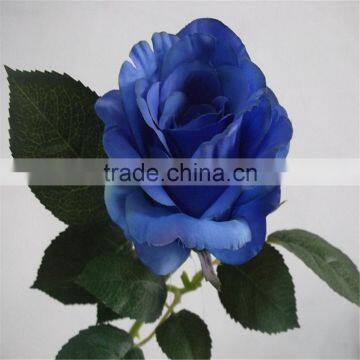 SJ20170030 Bule Plastic Silk Flower Rose Bud photo-2