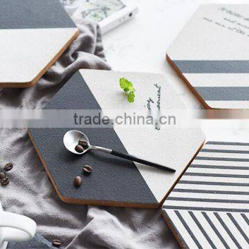 Set of 4 Personalized Printing Fletcher Style Thick Cork Coasters photo-2