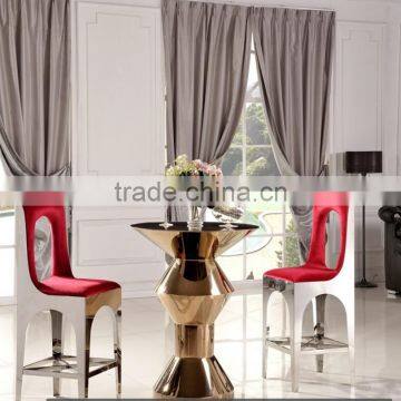 BC901 Red Fabric Metal Bar Stool and High Chair photo-3