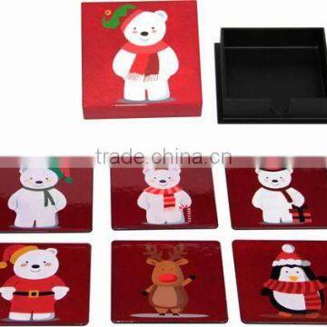 2016 Hot sale desktop products MDF cup coaster, cup mat, table mat