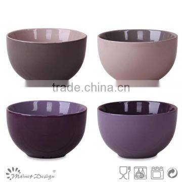 Two tone glazed ceramic rice bowl manufacturer