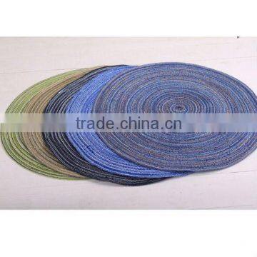 cotton table placemats/ round tablemat/dinning table mat