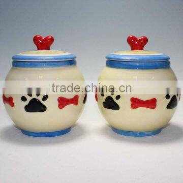 Ceramic Pet Jar Pet Food Jar