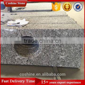One Piece Bathroom Vanity Top Grey Granite Matertial photo-4