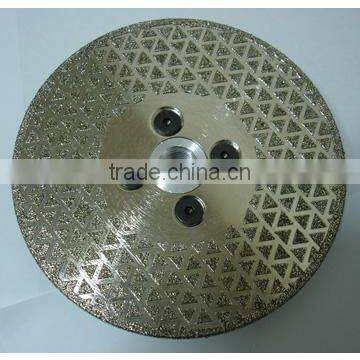 Electroplated diamond saw blade for marble