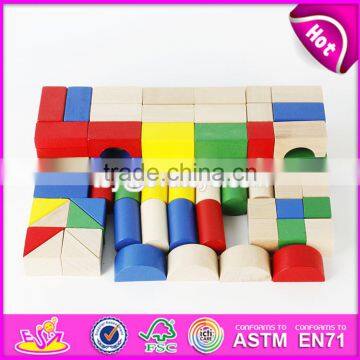 Colorful 80 Pieces Kids Wooden Toy Connecting Building Blocks Best Sale Children Wooden Intelligence Building Blocks W13A137 photo-2