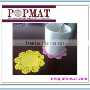 Fashion High quality low price silicone coaster