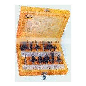 12pcs/set Tungsten Carbide tipped Router Bit for wood cutter 12G(0872)