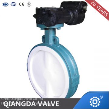 API 609 PTFE/Teflon(R) Lined Center Disc Butterfly Valve