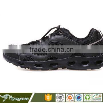 High Quality Black Casual Lace Up Latex Boots For Men photo-4