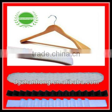 (Silicone Anti-slip strip) Salable white wooden hangers