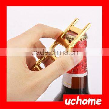 UCHOME High Cost-Effective Gold Zinc Alloy Ladder Bottle Cap Opener For Bar