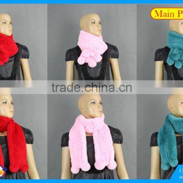 High Quality Knitted Rex-Rabbit Scarf photo-4