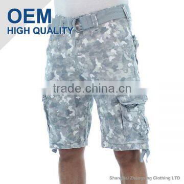 Mens 3/4 Cargo Shorts Grey